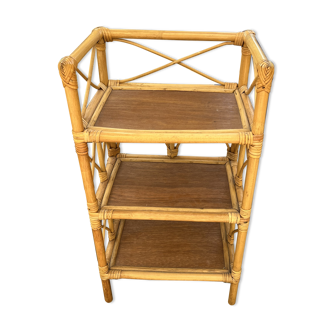 Rattan shelf