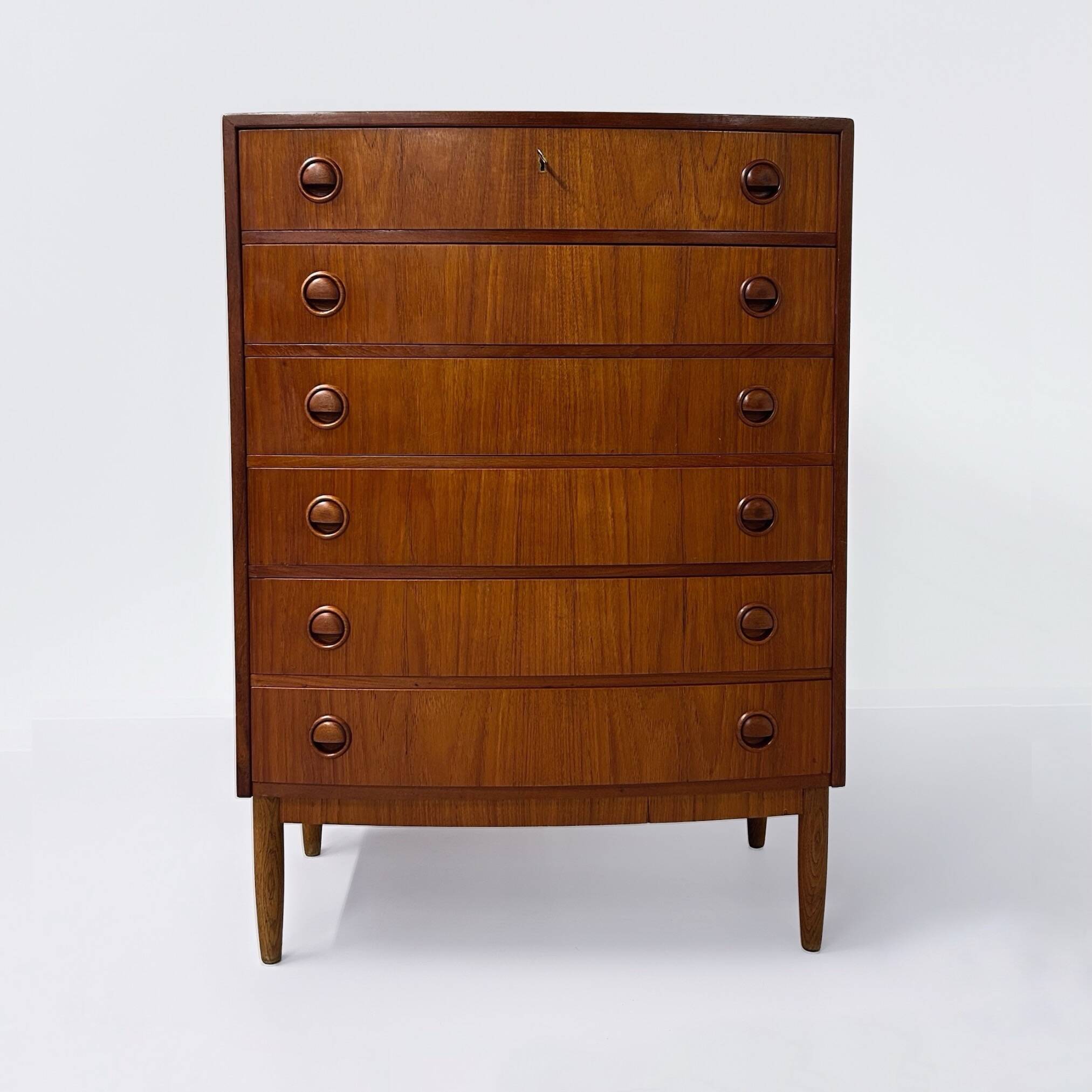 Commode courbée danoise, années 1960 | bois de teck