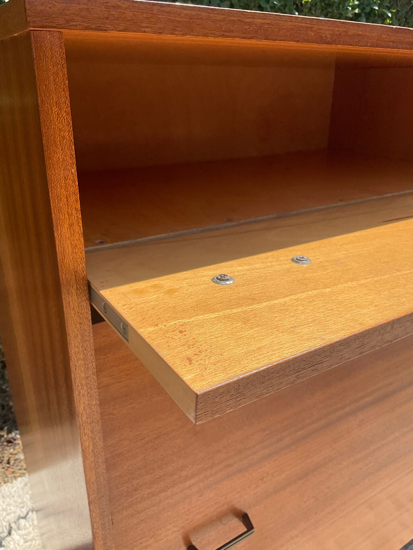 Vintage shoe cabinet from the 1970s.
