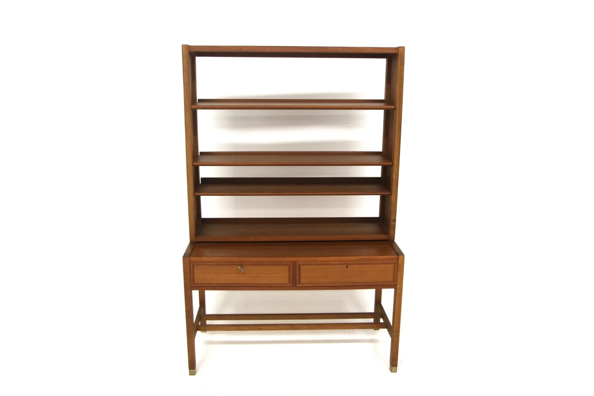 Scandinavian teak library by Carl-Axel Acking, Bodafors, Sweden, 1960.