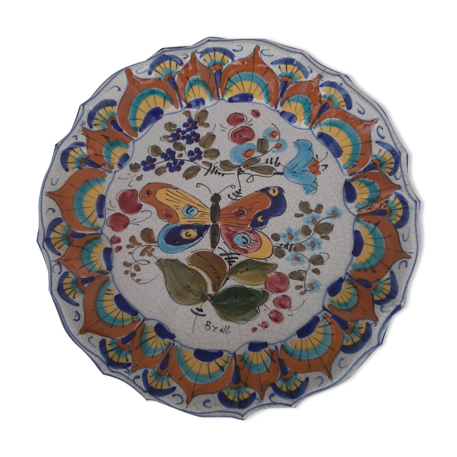 Dipinto da mano BC wall plate