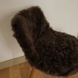 Chaise en mouton années 60