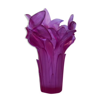 Daum vase Amaryllis collection in its original box