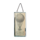 Old illustration "Spherical balloon"/ Hot air balloon, inserted under mirror. Cabinet of curiosity.