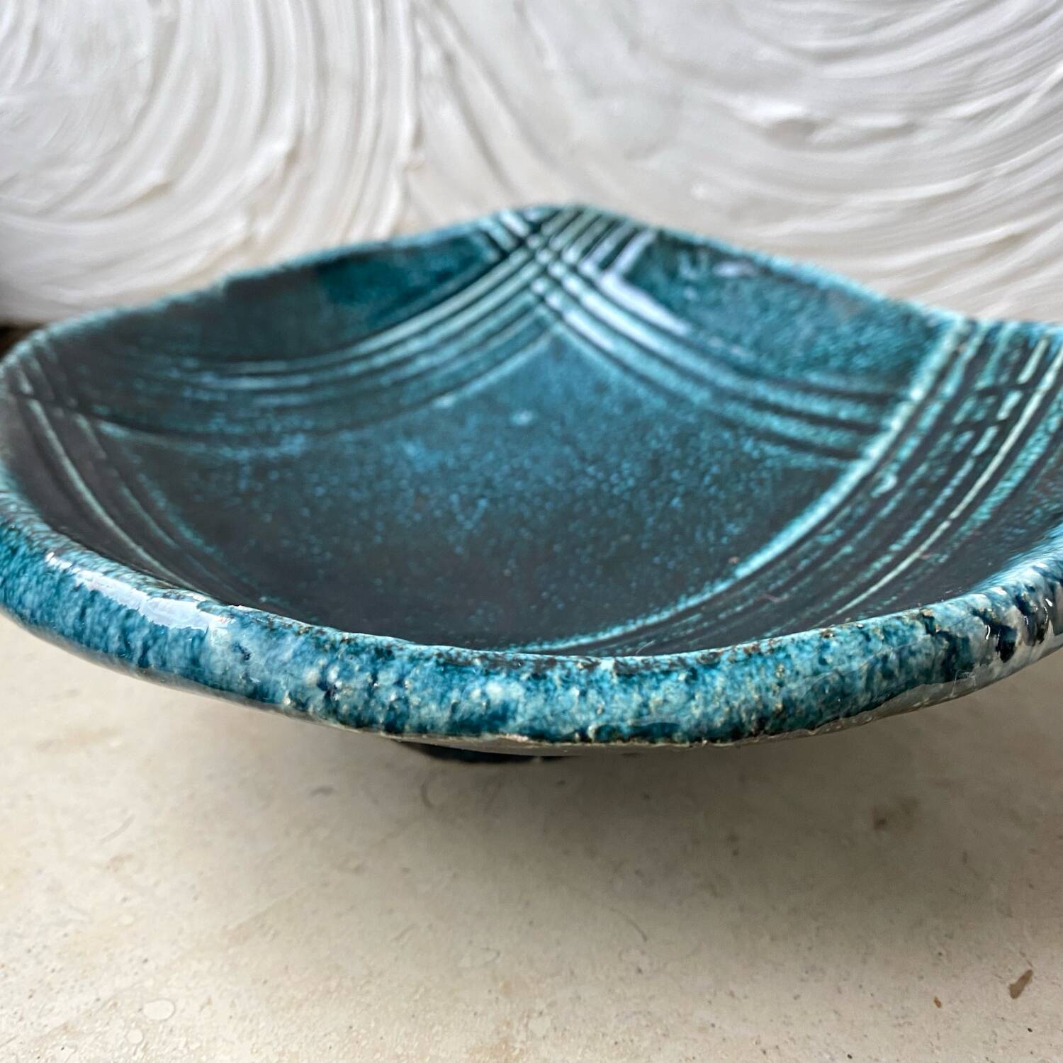 Ceramic trinket tray, vintage craftsmanship