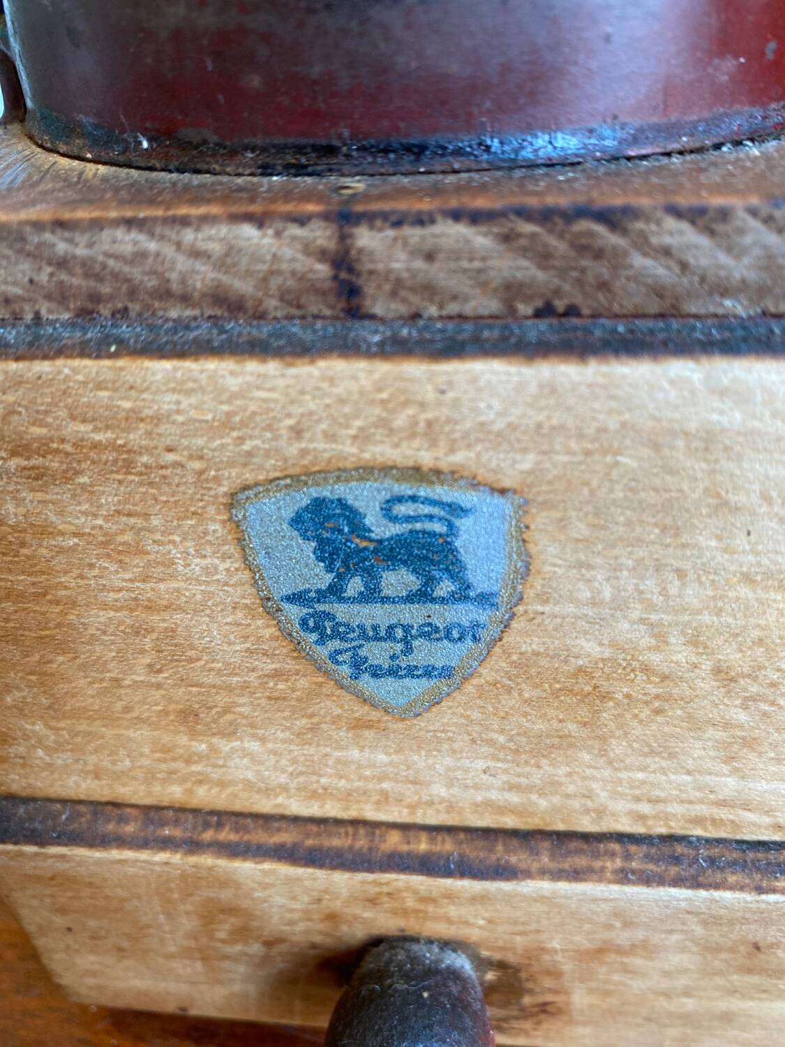 Vintage Peugeot brothers coffee grinder