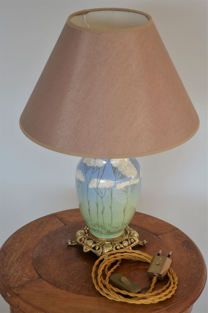 Ceramic table lamp from Lunéville