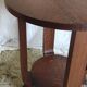 Art Deco pedestal table in solid oak - mid. 20th century