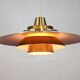 Rare David Mogensen Golden Pendant Lamp for Super Light : 1970s Scandinavia