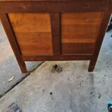 Commode grise et blanc patinée années 1950