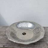 Alessi fruit bowl in openwork silver metal