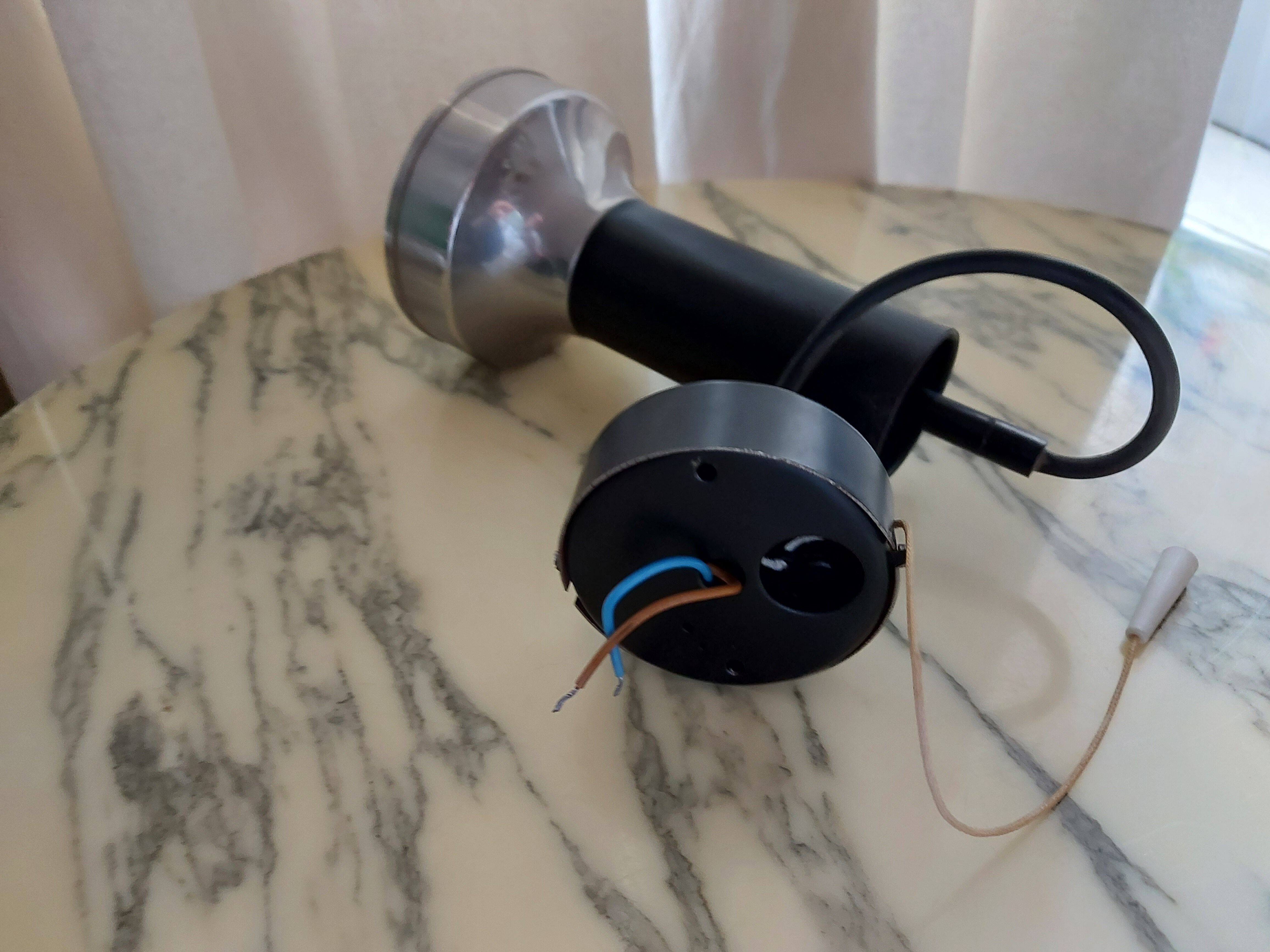 Apllique mural, vintage spot in metal 70'S