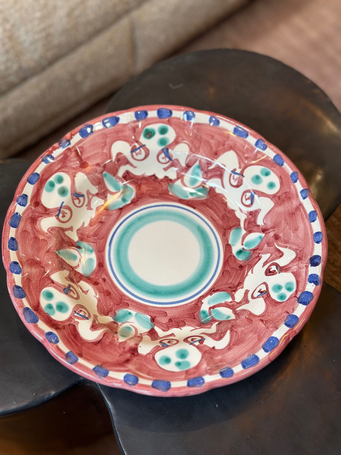 Italian plate in ceramic