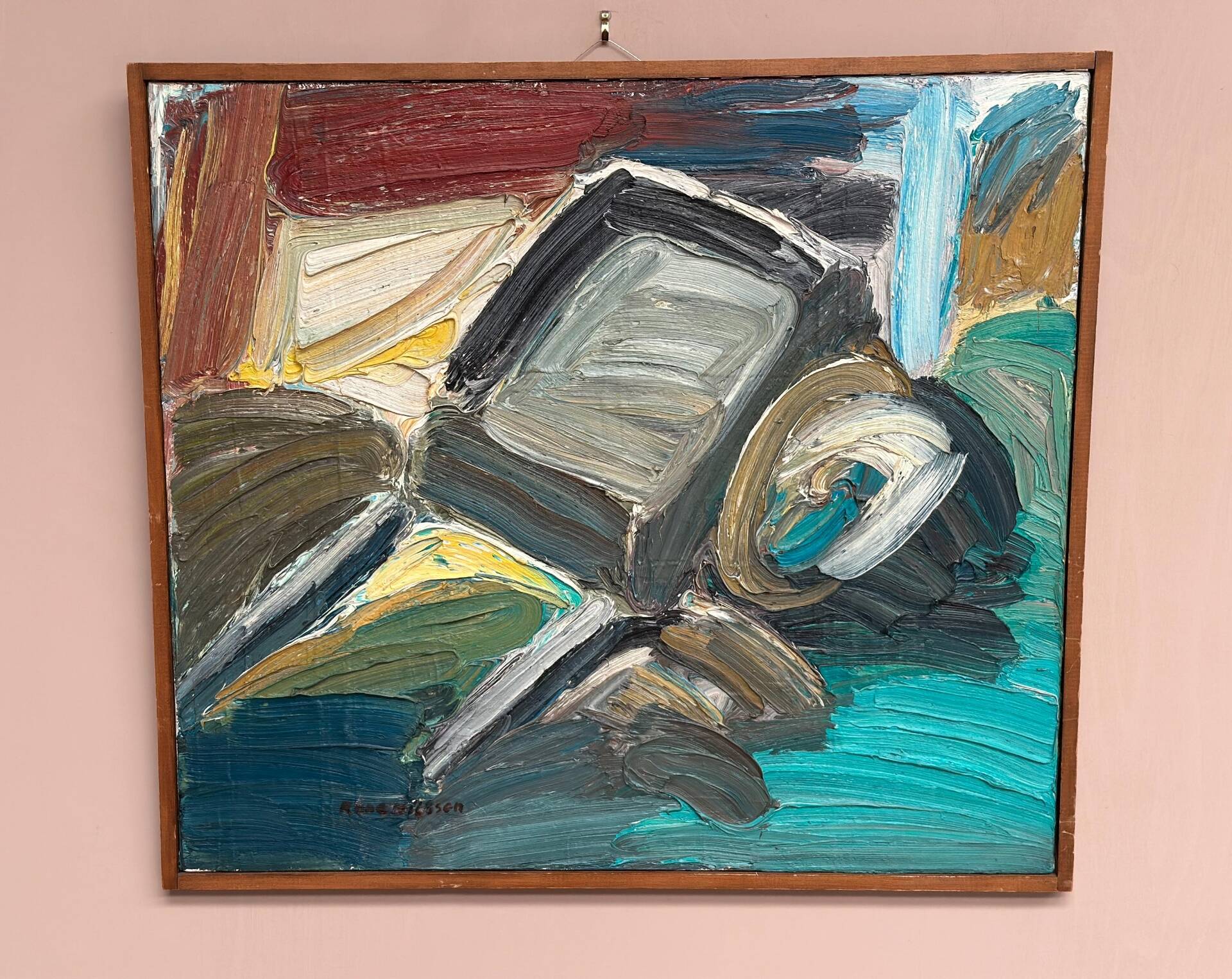 Swedish Oil on Panel – “Måndagskänsla” by Rune Nilsson – Signed