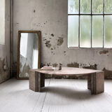 Roche Bobois pink marble table