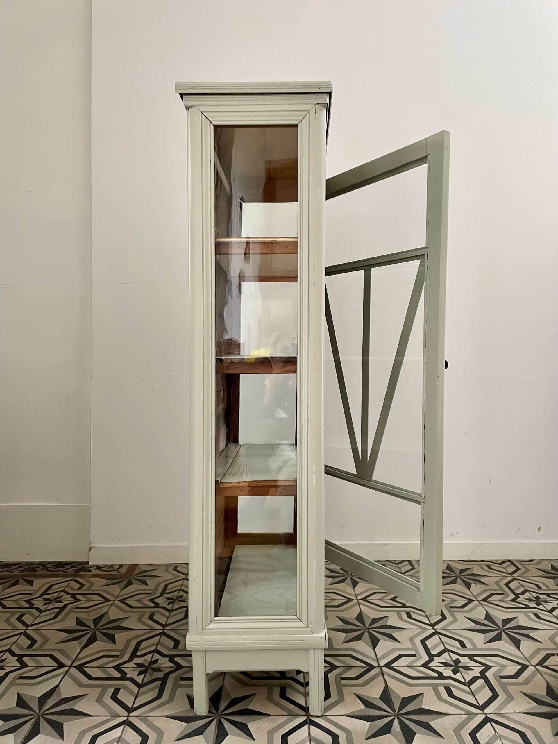 Renovated 1900 glass cabinet