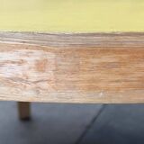 Mid-century modern yellow linoleum coffee table by Alva Aalto for Artek, Finland, 1960s.