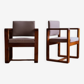 Paire de fauteuils dans le style d'André Sornay