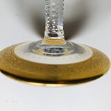 6 crystal wine glasses from Saint Louis thistle model