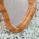 Rattan Wall Mirror, Asymetrical