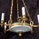 Empire/Napoleon 1st style chandelier, real opaline bronze Lucien Gau Paris 60'
