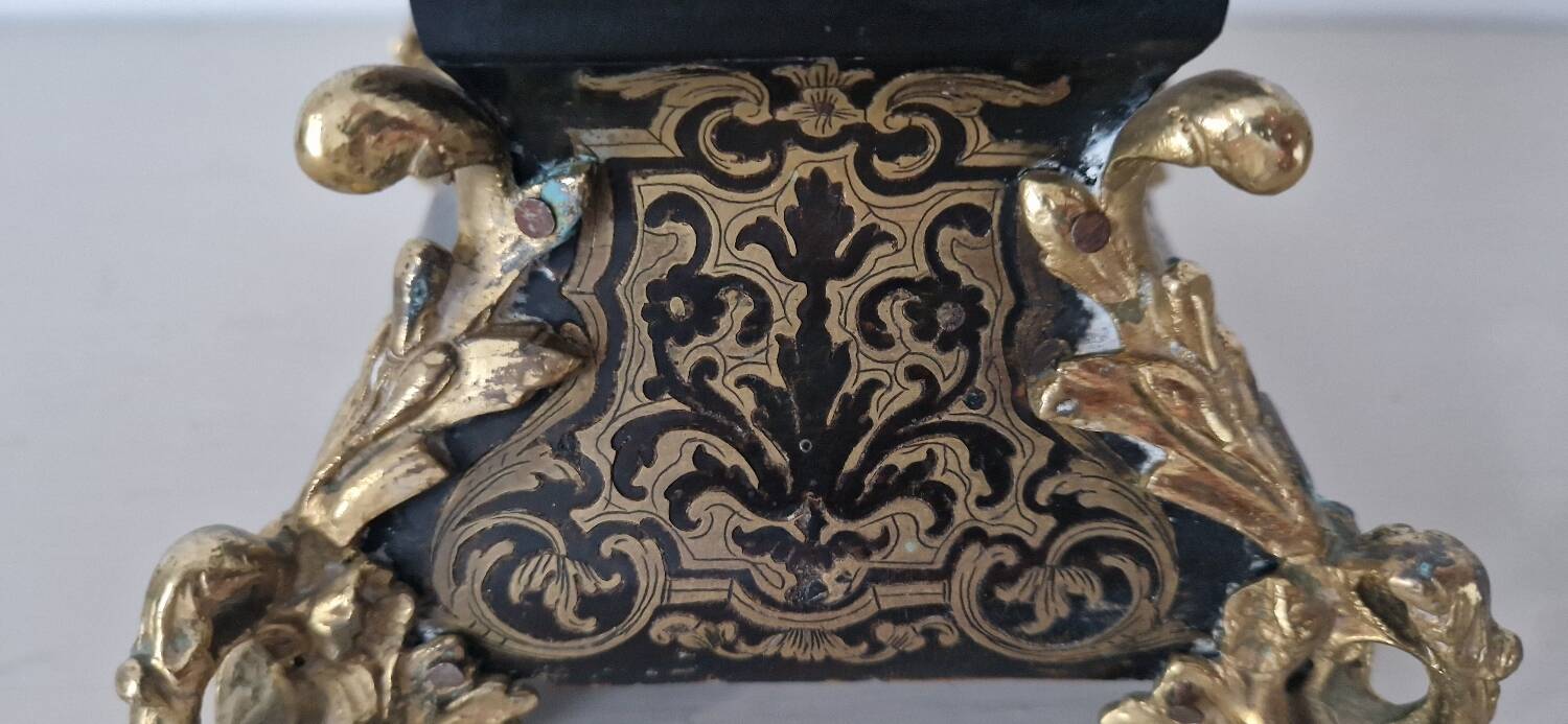 Chandelier laiton et bois style Napoléon III