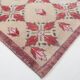 4x8 Star Pattern Burgundy Turkish Vintage Rug, 140x237Cm