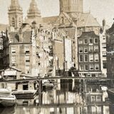 Old photography stereo, stereograph, luxury albumine 1903 Amsterdam