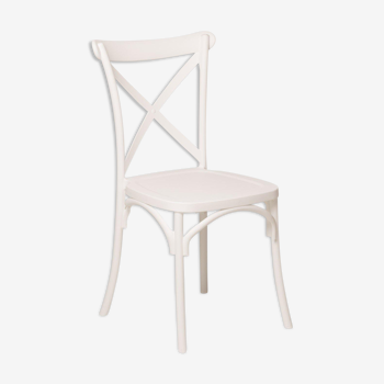 Chaise bistrot polypro blanche