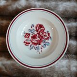 6 mismatched antique deep plates