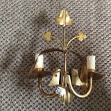 Wall lamp in gold metal