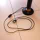 Midcentury leather lamp