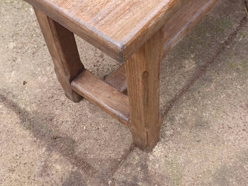 Antique solid oak farm benches