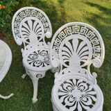 Cast aluminum garden furniture