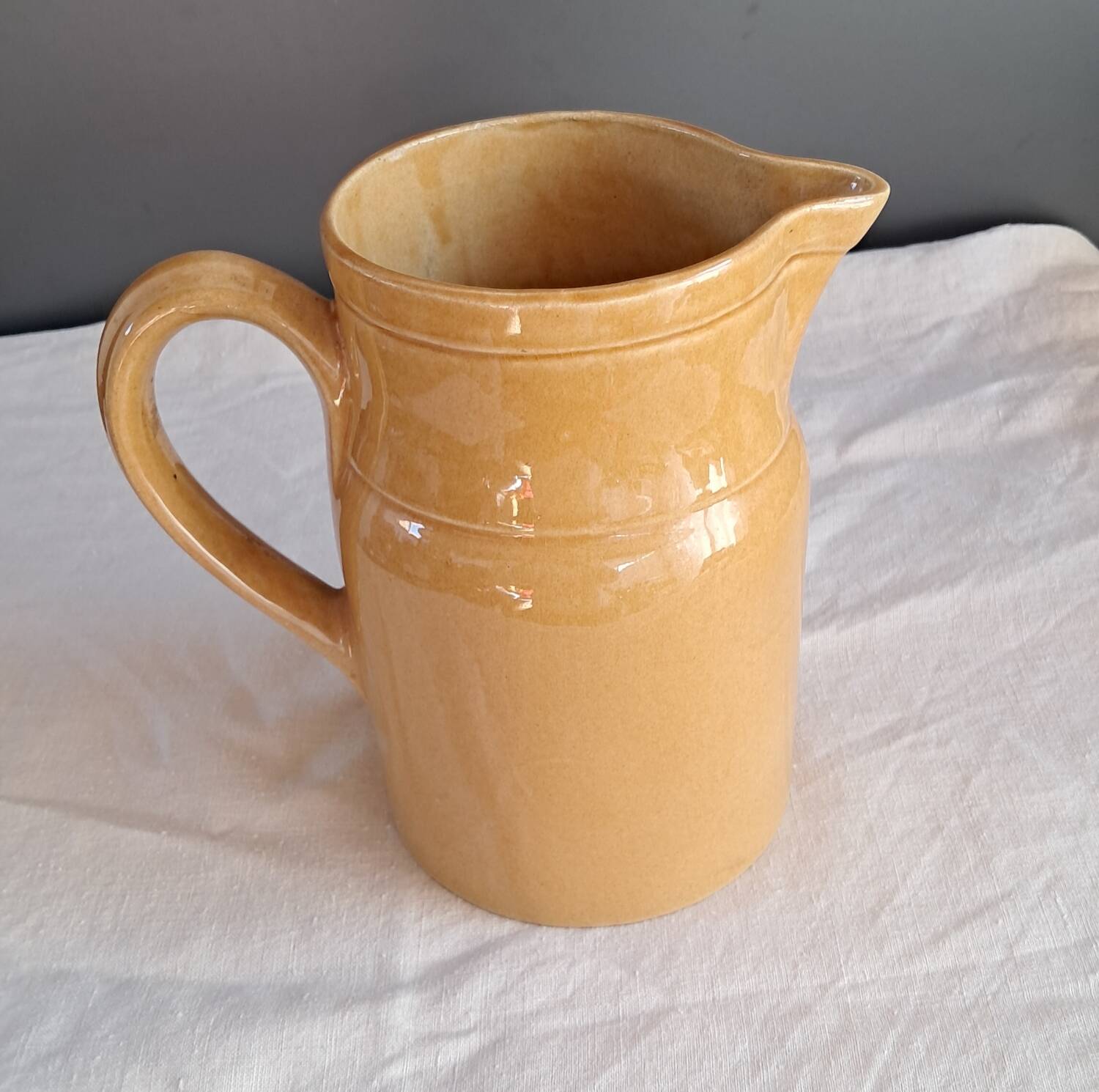 Glazed stoneware carafe