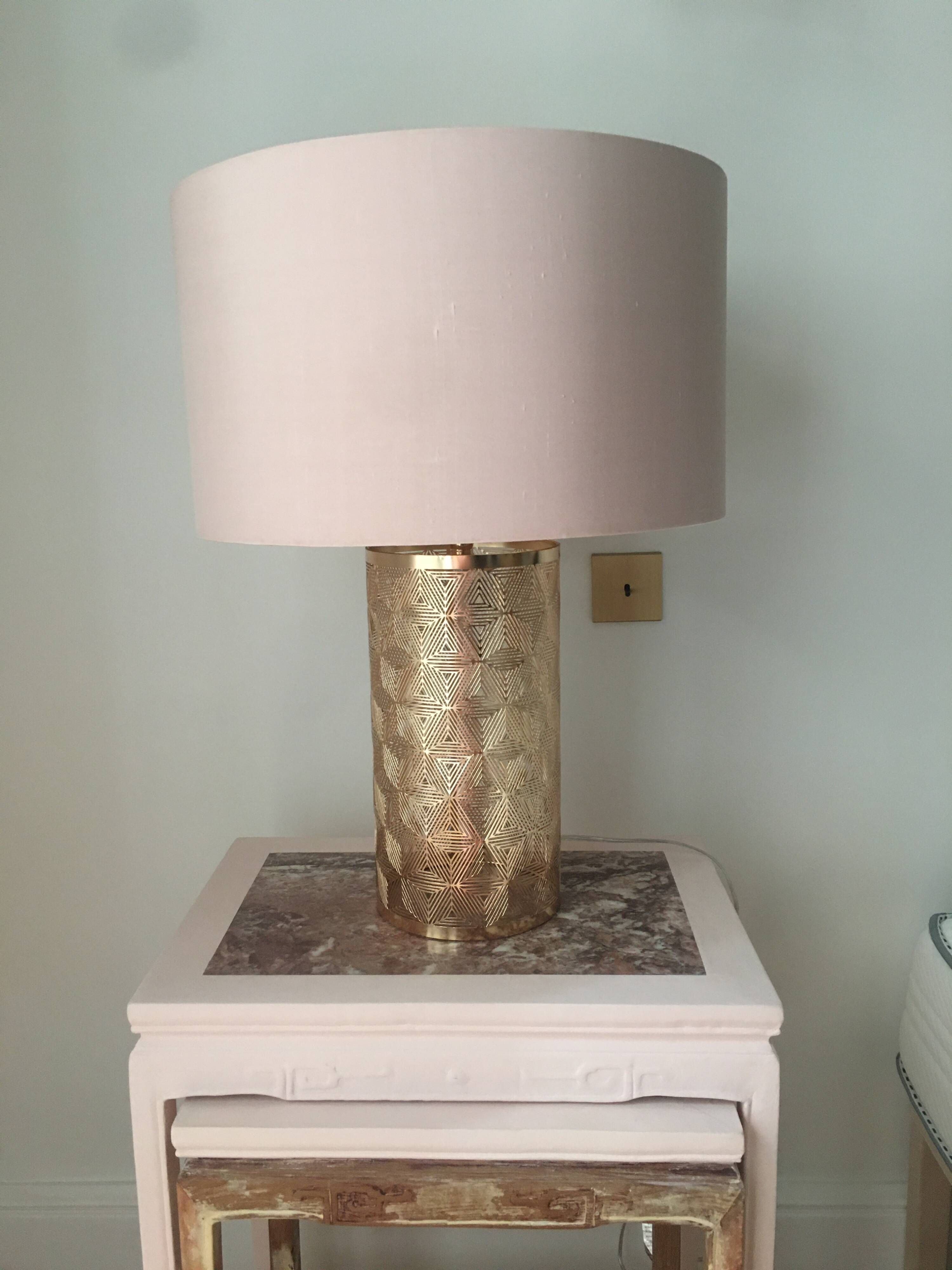 Real silk table lamp