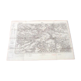 Melun (Seine-et-Marne) Red German Geographical Map : Northern War Zone