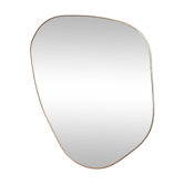 Grand miroir organique dune - dore