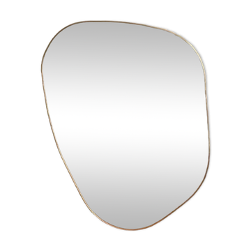 Large organic dune mirror - gold