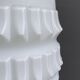 White glass Brutalis pendant lamp 1960s