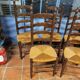 Lot de 5 chaises de salle à manger picarde