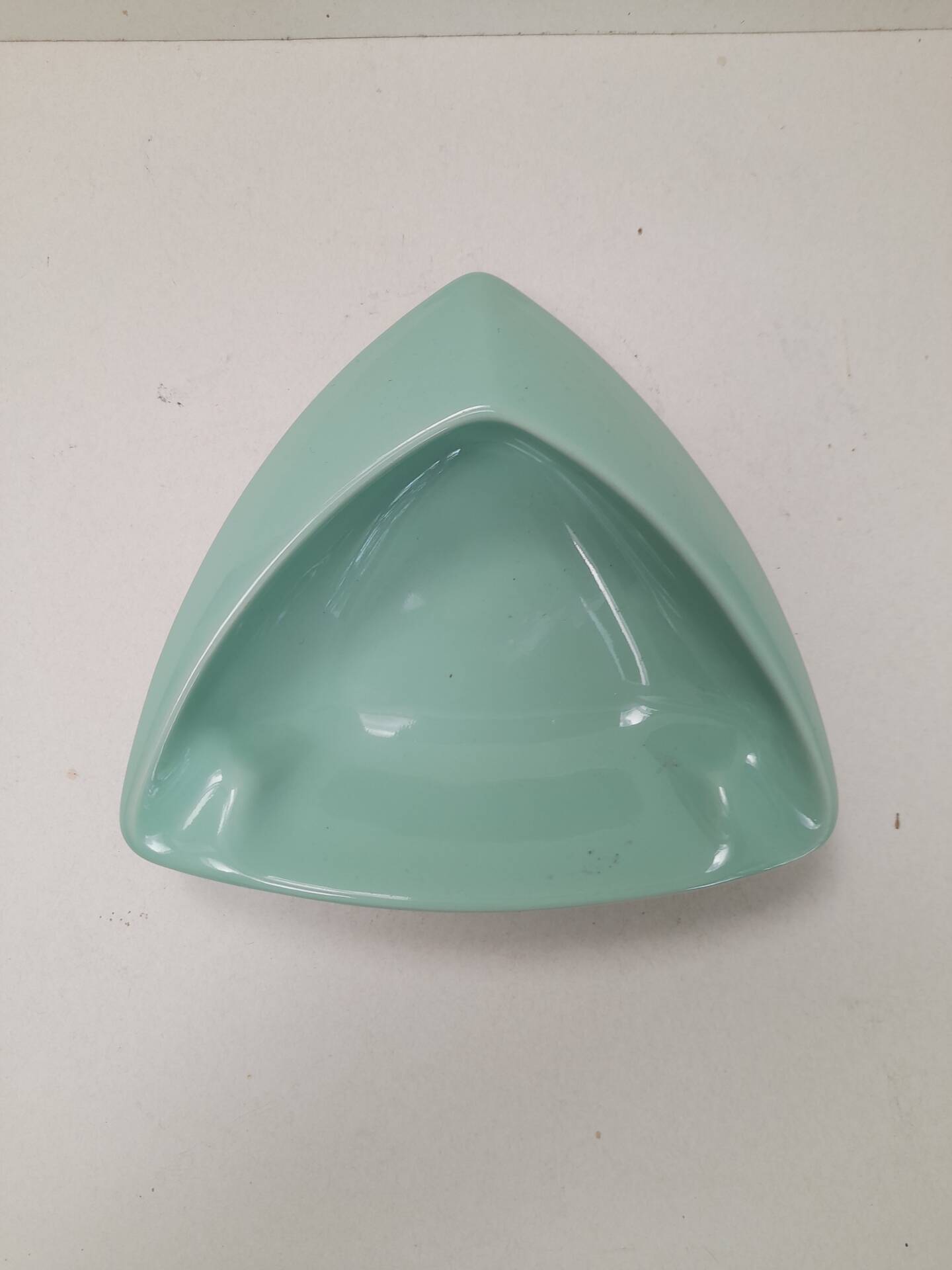 Beautiful turquoise ashtray from the 1950s.