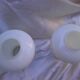 Set of 2 white glass lampshades