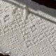 Old handmade crochet bed cover