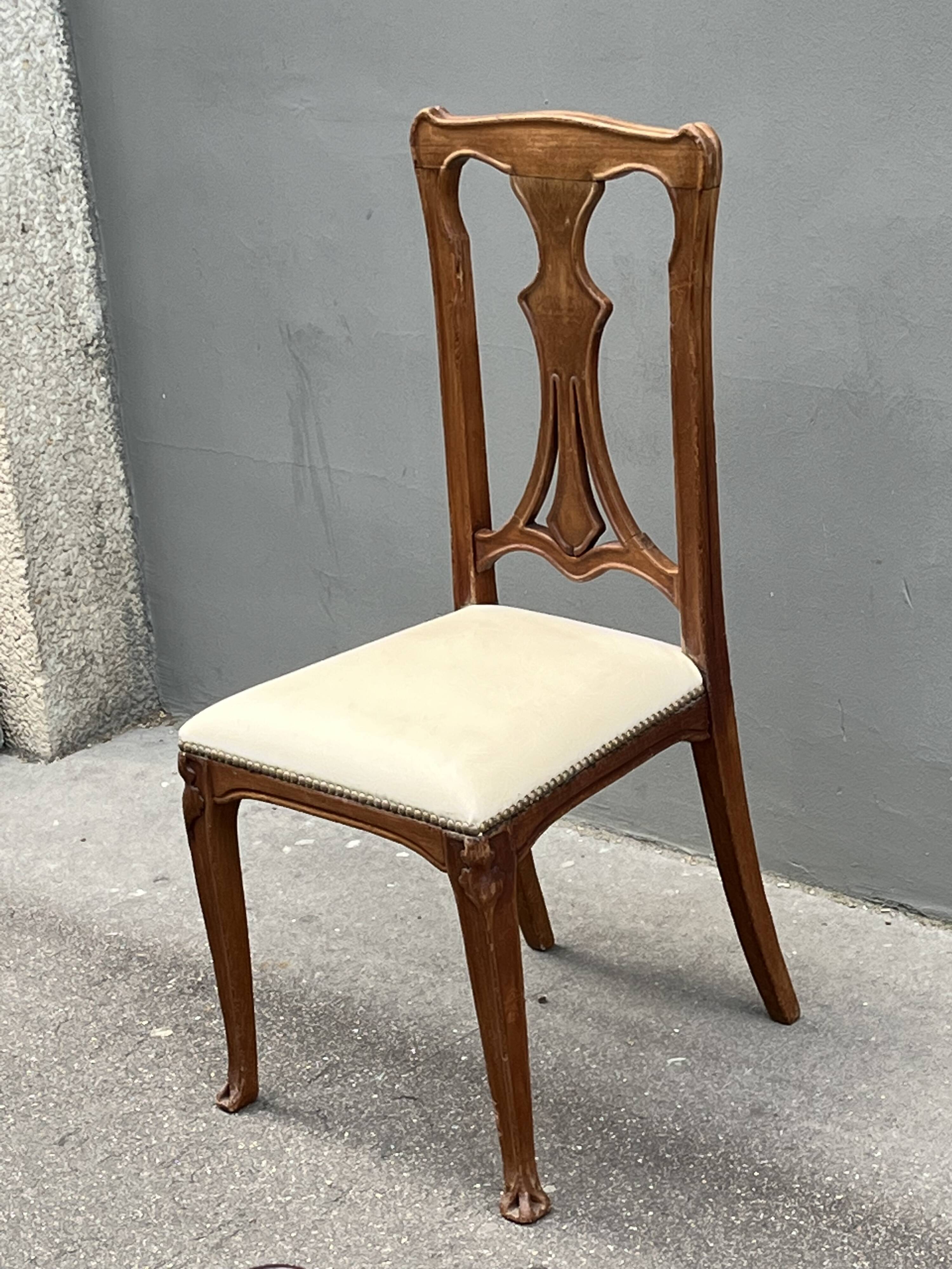 Chaise Art Nouveau, années 1900