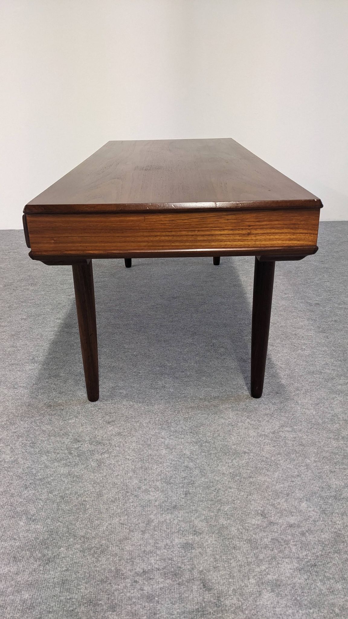 Modernist teak coffee table by Arne Vodder for Dyrlund, Denmark 1960.
