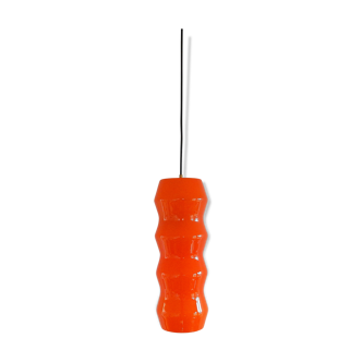 Italian orange glass pendant, Italy 1960's