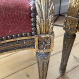 Pair of Louis XVI medallion armchairs