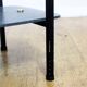 Vintage glass and metal coffee table 1970