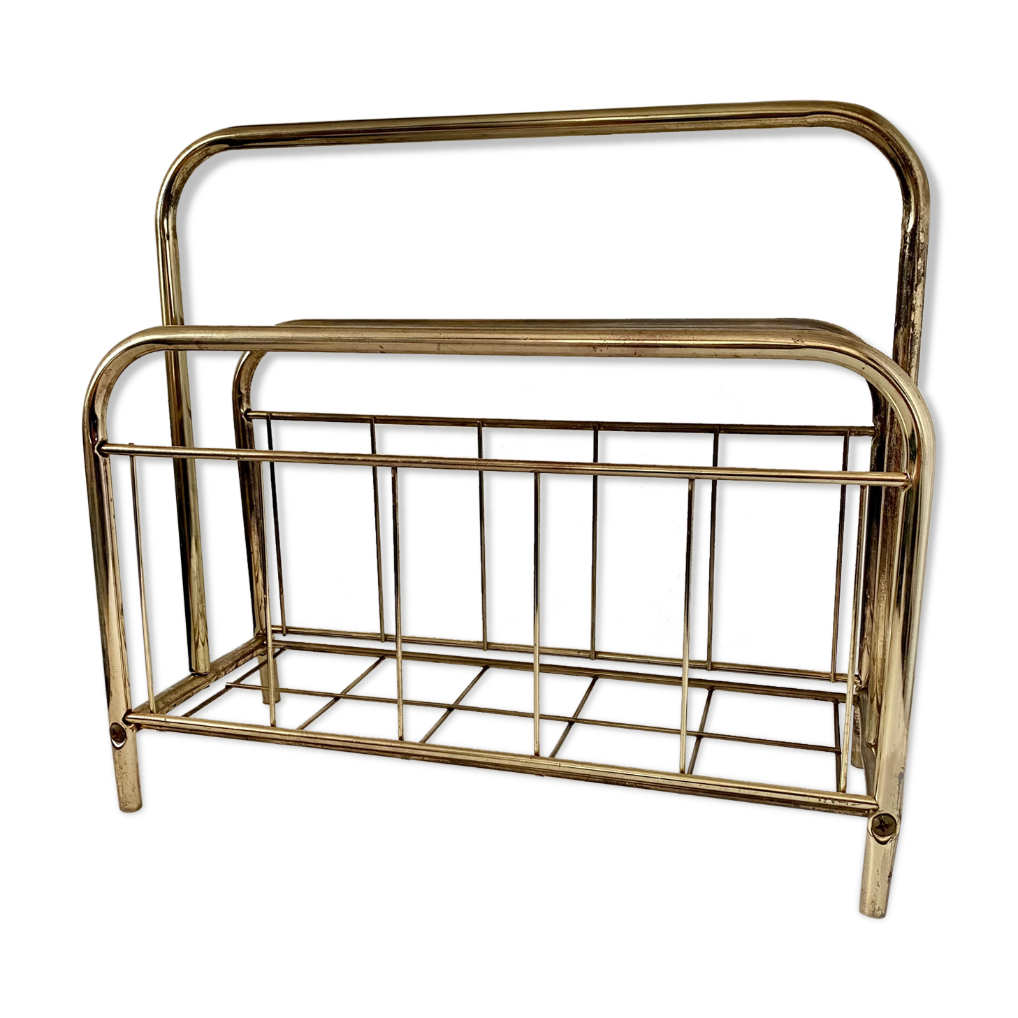 Gilded metal magazine door